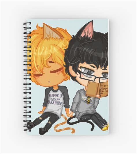 Kitty Chibi Spiral Notebook By Allarica Redbubble