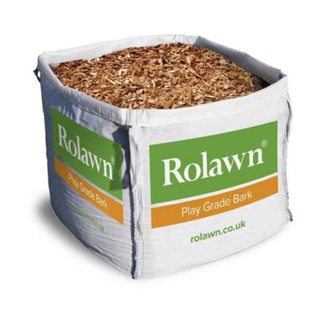 Rolawn Play Grade Bark Chippings Bulk Bag Pine 500 Litres Ebay