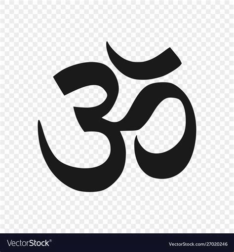 Symbol Hinduism Isolated Royalty Free Vector Image