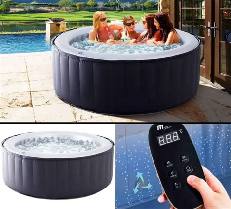 Mspa Inflatable Hot Tub 46 Persons Bladder Spa Covers Garden Pool