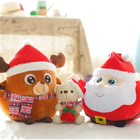 Cartoon Edition Santa Claus Plush Toy Christmas Festival Arrangement