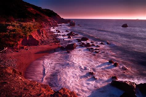 Mile Rock Mile Rock Beach Near Sunset Lands End San Fran Flickr