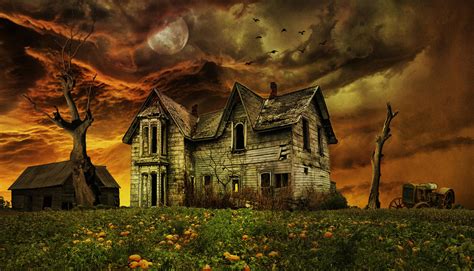 Old Haunted Farmhouse By Aledjonesdigitalart On Deviantart
