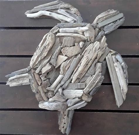 Driftwood Sea Turtle Made To Order Upcycled Beach Decor Etsy In 2020