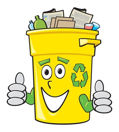 Eco Friendly Cartoon Recycling Bin