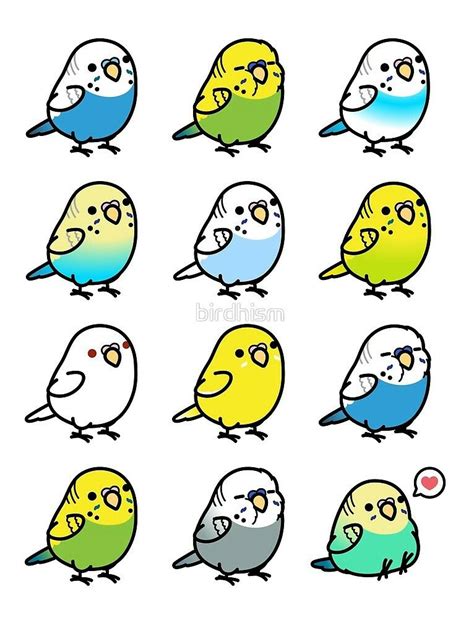 Pin By Gagox3 On Comic Cacatuas Ninfas Budgies Cute Easy Drawings