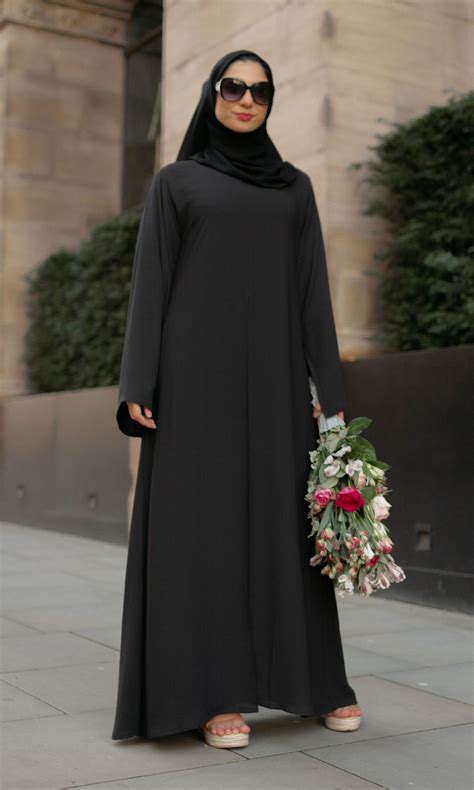 Cos Double Layer Black Abaya