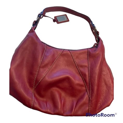 Tignanello Bags Tignanello Red Leather Hobo Bag Poshmark