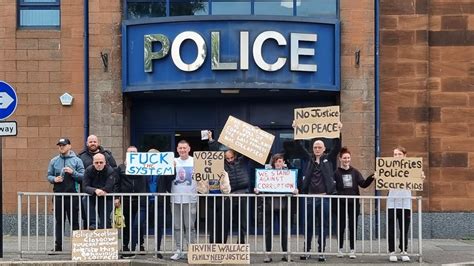 Police Corruption Protest Against Dumfries Police