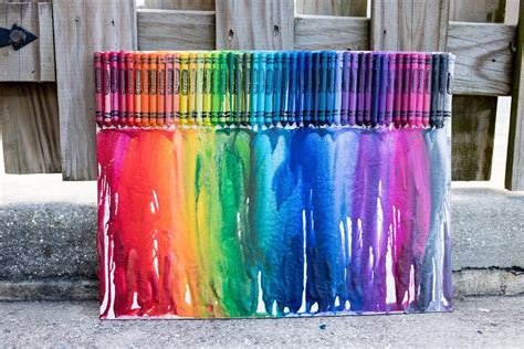Melted Crayon Art Ideas With Words