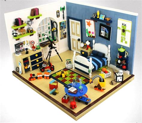 Lego living room furniture couch sofa coffee table floor lamp cups accent jars. MOC Kids room: anche le camerette di LEGO sono disordinate ...