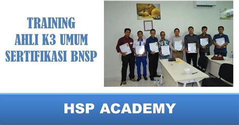 Training Ahli K3 Umum Utama Bersertifikasi Bnsp Training Center K3