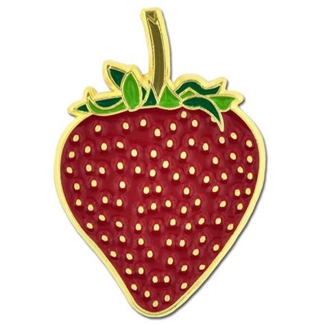 strawberry pin strawberry summer red strawberry enamel lapel pin