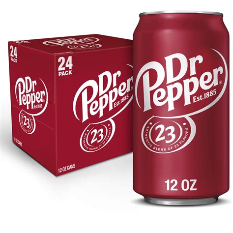 Dr Pepper Soda 12 Fl Oz Cans 24 Pack