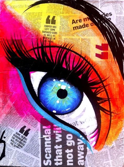 Blue Eye By Conrad Crispin Jones Pop Art Painting Pop Art Drawing