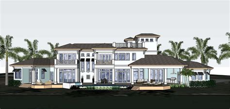 Luxury 3 Story Contemporary Style House Plan 7534 Trout House Beach