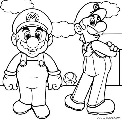 Pictures of mario bros and his friends luigi, toad, princess peach for coloring. Printable Luigi Coloring Pages For Kids