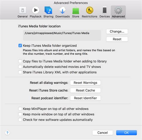 No icon appears, there's no response of any kind. Locate and organize your iTunes media files - Apple Support