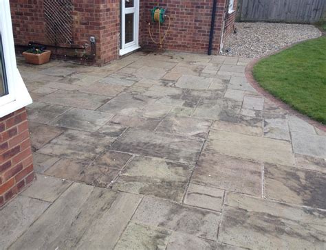 Black Spot Algae Removal From A Patio Anglia Surface Care