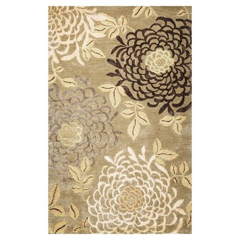 Kas Rugs Awesome Mum Sage 2 Ft 6 In X 4 Ft 2 In Area Rug