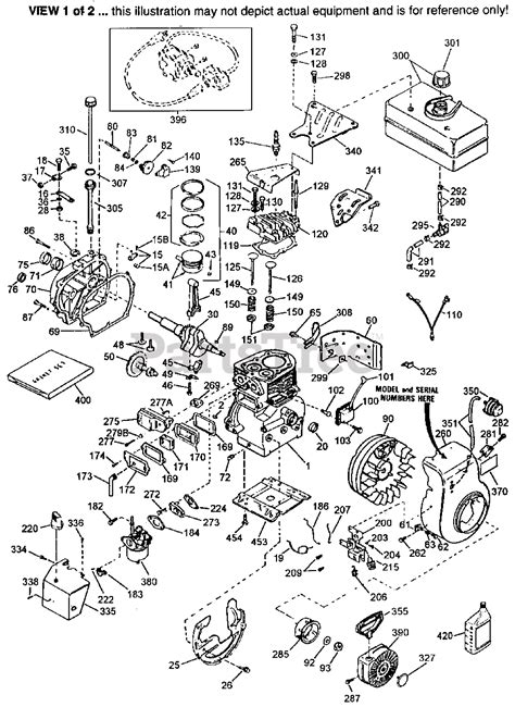 Tecumseh Hsk70 130283u Tecumseh Engine Engine Parts List 1 Parts