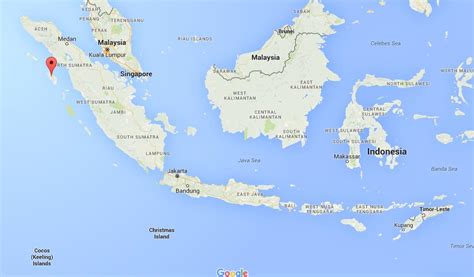 Where Is Nias On Map Indonesia
