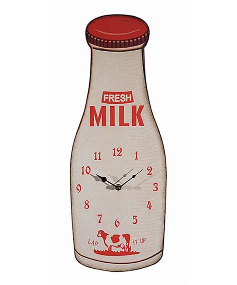 Including webinars and ecommerce rankings. Look what I found on #zulily! Milk Bottle Wall Clock by Creative Co-Op #zulilyfinds | Bottle ...