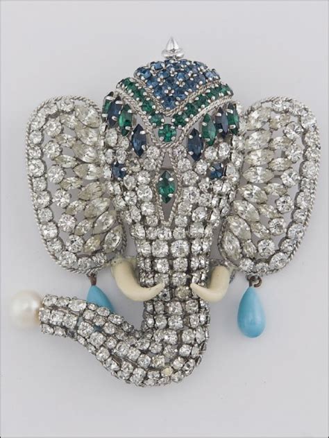 Roger Jean Pierre For Dior Elephant Jewelry Whimsical Jewelry