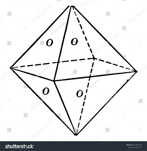 Un Diagrama De Octaedro O Pirámide Vector De Stock Libre De Regalías