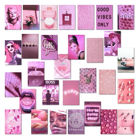 boujee purple aesthetic wall collage kit digital down