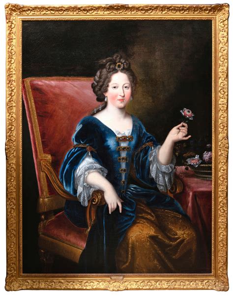 Portrait De Marie Louise Dorléans Attribué A Pierre Mignard Xviie