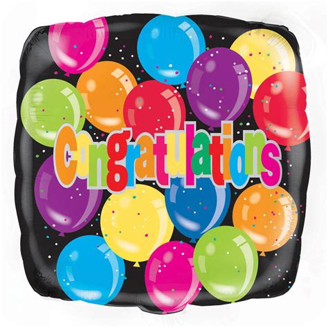 18 Foil Square Congratulations Balloon