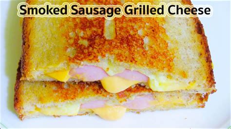 Smoked Sausage Grilled Cheese Sandwich Recipe Breakfast Recipe Youtube