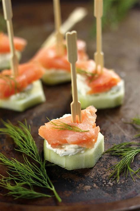 Smoked Salmon And Cream Cheese Cucumber Bites Baker By Nature