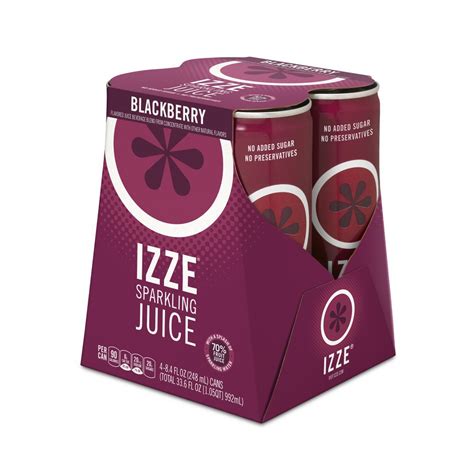 Izze Blackberry Sparkling Juice Izze 84 Fl Oz 4 Count Delivery