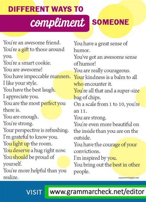 More Than 20 Sentences You Can Use To Compliment Others English