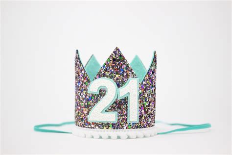 21st Birthday Crown 21st Birthday Hat 21st Birthday Party Etsy