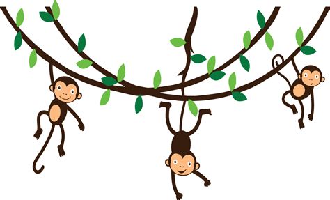 Monkey Hanging From Tree Clipart Clipground