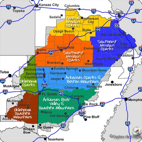 Map Of Waterfalls In Arkansas Maping Resources