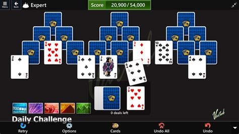 Microsoft Solitaire Collection Tripeaks Expert Daily Challenge
