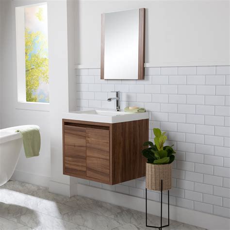 24 Inch Small Floating Bathroom Vanity And Sink Top — Spring Mill Cabinets