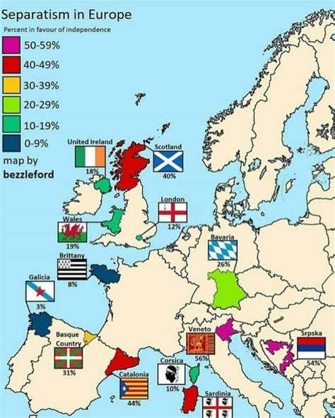 Independence Movements Through Europe Follow And Like For More Maps