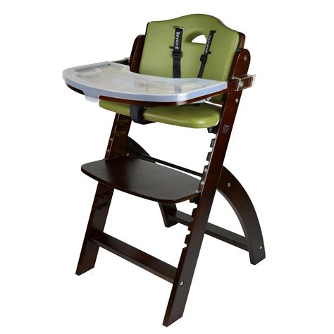 Abiie Beyond Wooden High Chair With Tray The Perfect Adjustable Baby
