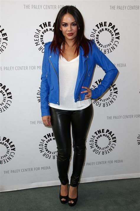 Janel Parrish In Leather Wilfred Pants Outfits With Leggings