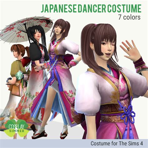 You are currently browsing sims 4 • anime • custom content. The Sims 4 - Japanese Dancer Girl Costume by Cosplay Simmer | Sims 4 anime, Sims 4, Sims 4 mods ...