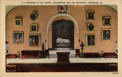 Interior Of Lee Chapel Washington And Lee University Lexington Va