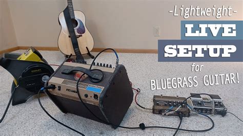 Live Setup For Acoustic Bluegrass Guitar Performances Brandon Johnson