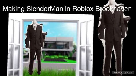 Making Slenderman In Roblox Brookhaven Youtube