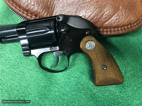 Colt Agent 38 Special Revolver As New Condition With Custom Grips