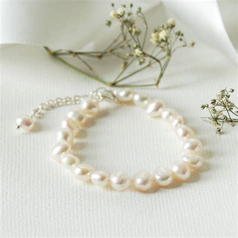 Girl S Extending Pearl Bracelet By The Carriage Trade Company